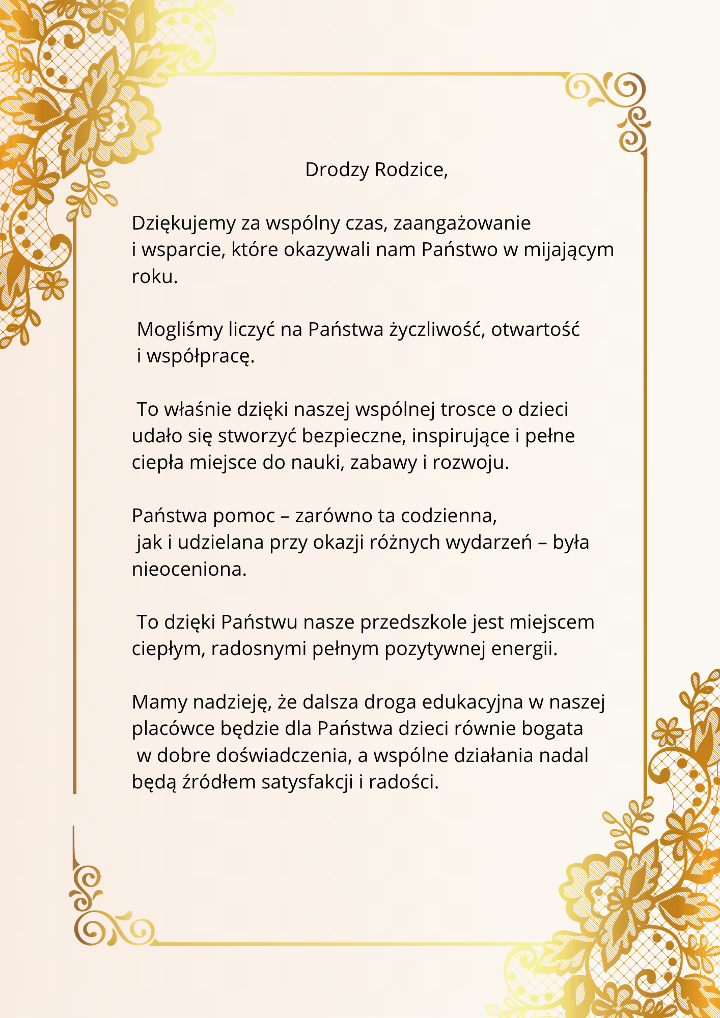 Podziękowanie