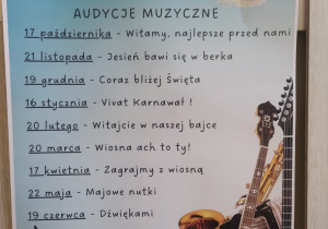 Harmonogram koncertów