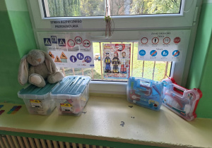 Dzieci bawią się w Strefie Bezpiecznego Przedszkolaka